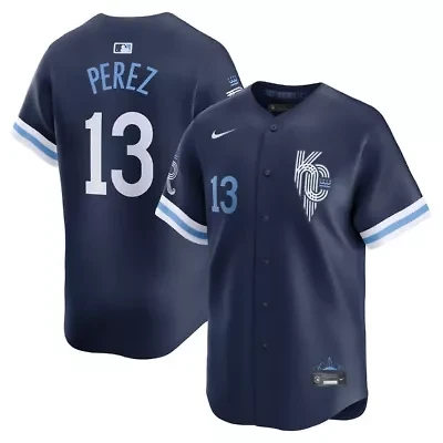 MLB Nike Salvador Perez Kansas City Royals Connect Limited Jersey