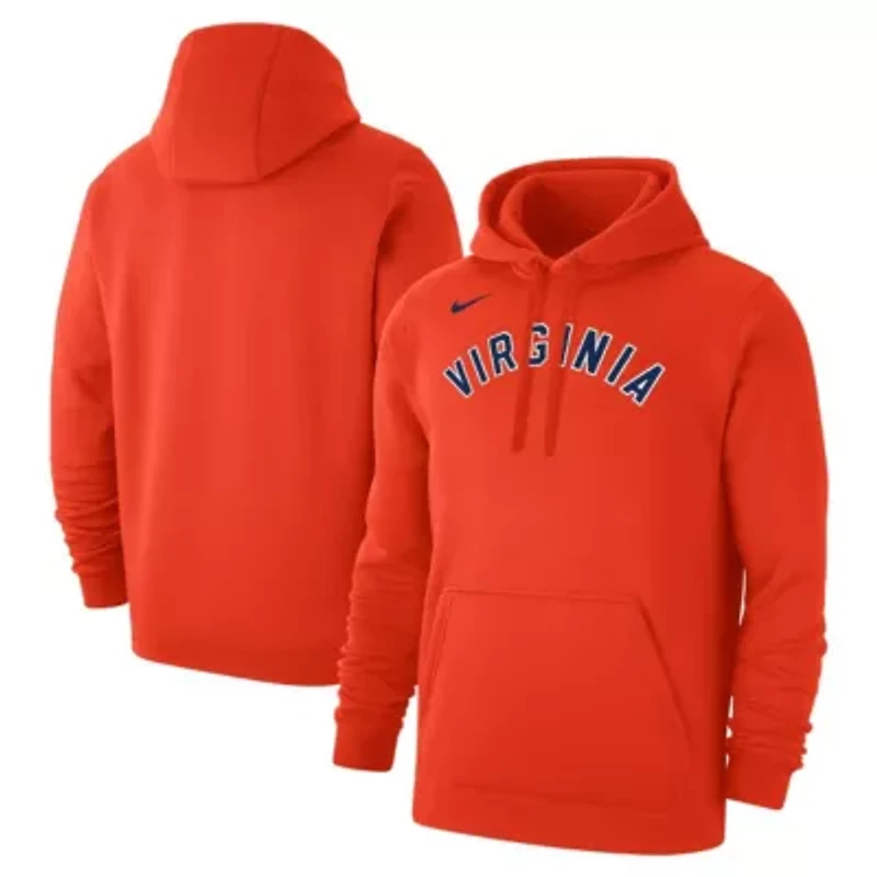 NCAA Nike Virginia Cavaliers Logo Club Fleece Pullover Hoodie