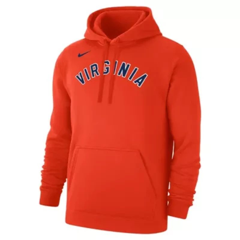 NCAA Nike Virginia Cavaliers Logo Club Fleece Pullover Hoodie