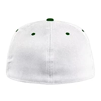 NCAA White/Green South Florida Bulls On-Field Fitted Hat