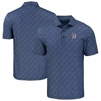 MLB Detroit Tigers Pike Eco Pebble Print Stretch Recycled Polo
