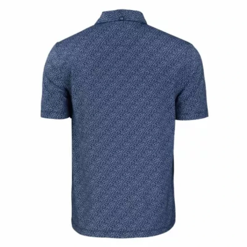 MLB Detroit Tigers Pike Eco Pebble Print Stretch Recycled Polo