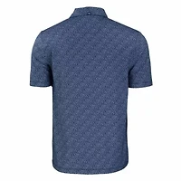 MLB Detroit Tigers Pike Eco Pebble Print Stretch Recycled Polo