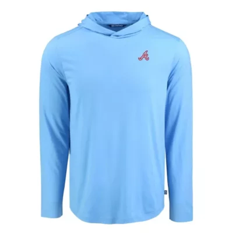 MLB Powder Atlanta Braves Coastline Epic Comfort Recycled Eco Hoodie Long Sleeve T-Shirt