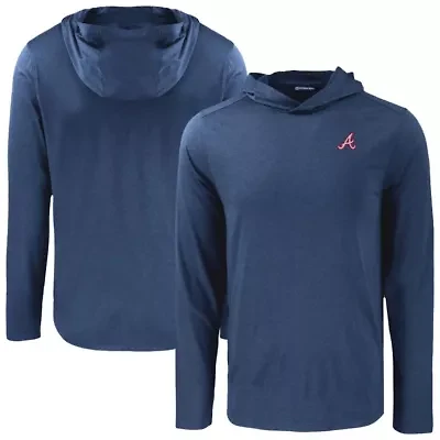 MLB Atlanta Braves Coastline Epic Comfort Recycled Eco Hoodie Long Sleeve T-Shirt