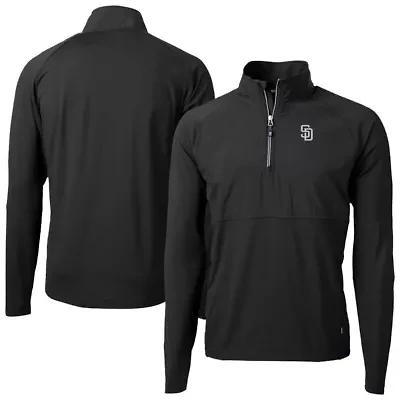 MLB San Diego Padres Adapt Eco Hybrid Raglan DryTec Quarter-Zip Jacket