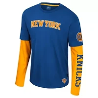 NBA Unisex New York Knicks Spectator 2fer Long Sleeve T-Shirt