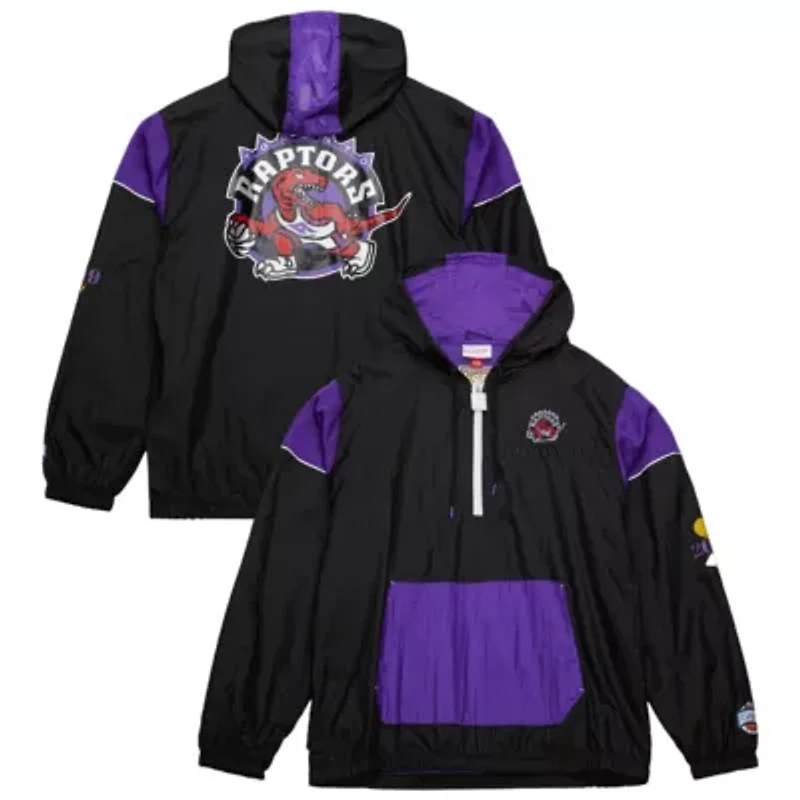NBA Unisex Toronto Raptors Hardwood Classics Team OG 3.0 Anorak Half-Zip Windbreaker Jacket