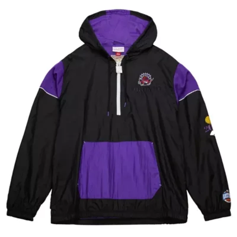 NBA Unisex Toronto Raptors Hardwood Classics Team OG 3.0 Anorak Half-Zip Windbreaker Jacket