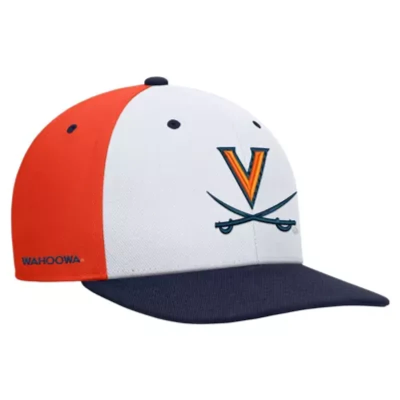NCAA Nike White/Orange Virginia Cavaliers Pro Performance Snapback Hat