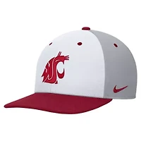 NCAA Nike White/Gray Washington State Cougars Pro Performance Snapback Hat