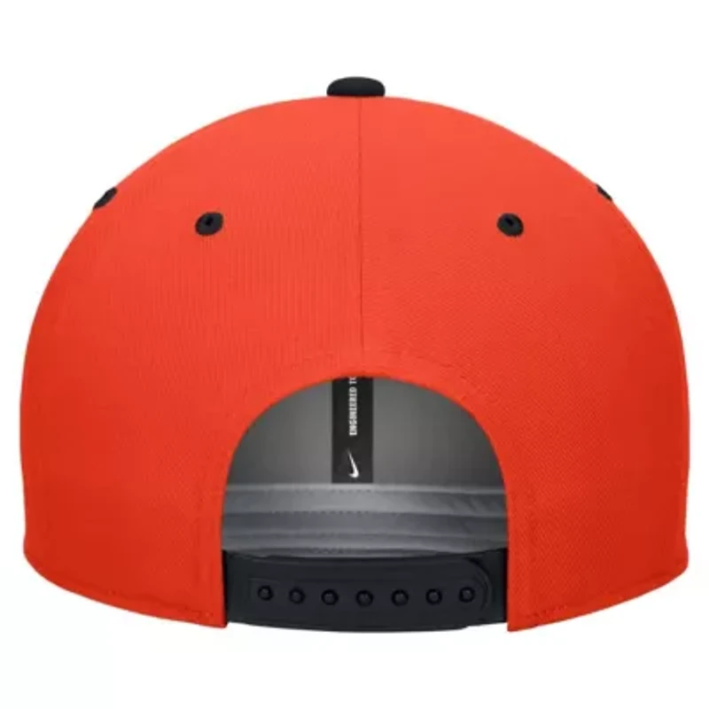 NCAA Nike White/Orange Oklahoma State Cowboys Pro Performance Snapback Hat