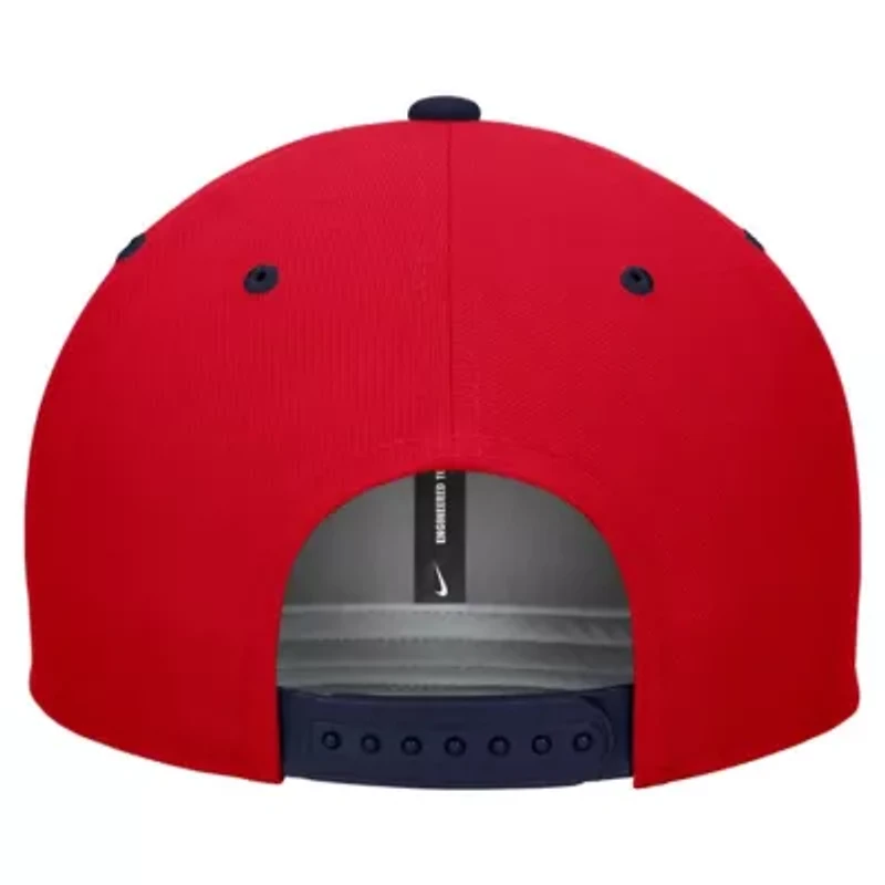 NCAA Nike White/Red Ole Miss Rebels Pro Performance Snapback Hat