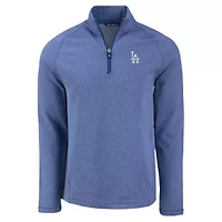 MLB Los Angeles Dodgers Peshastin Eco Fleece Recycled Raglan Quarter-Zip Top