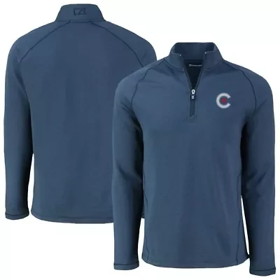 MLB Chicago Cubs Peshastin Eco Fleece Recycled Raglan Quarter-Zip Top