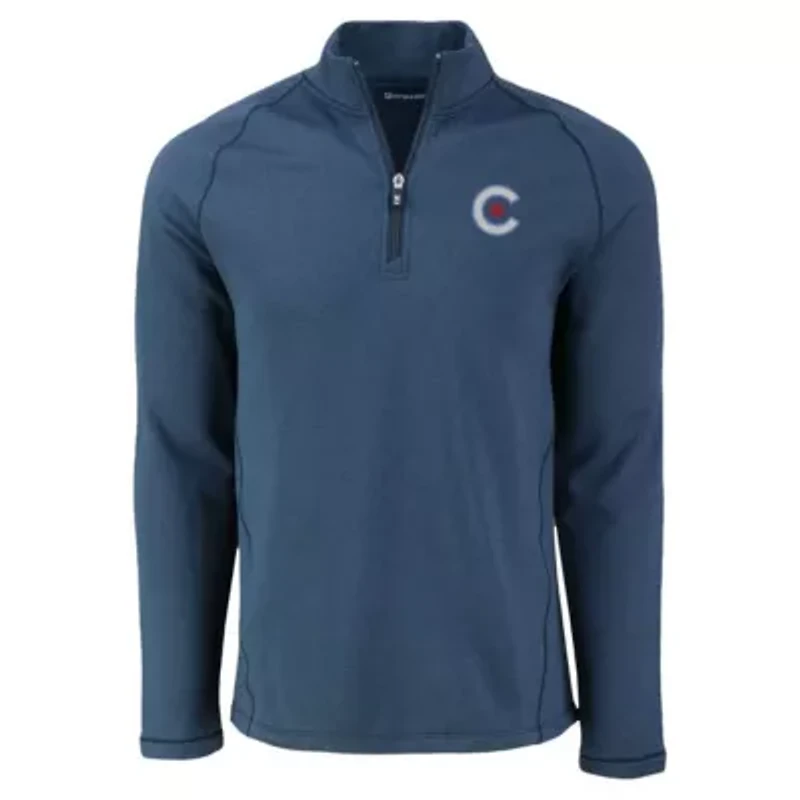 MLB Chicago Cubs Peshastin Eco Fleece Recycled Raglan Quarter-Zip Top