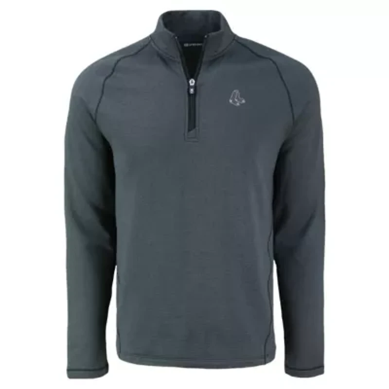 Boston Red Sox MLB Peshastin Eco Fleece Recycled Raglan Quarter-Zip Top