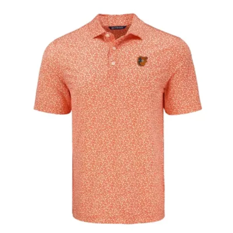 MLB Baltimore Orioles Pike Eco Flora Print Recycled Polo