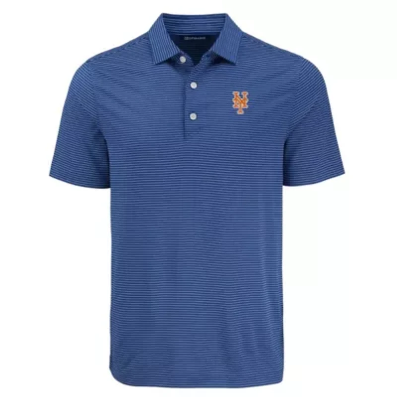 MLB New York Mets Forge Eco Fine Line Stripe Polo