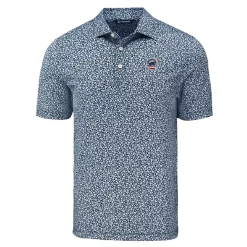 MLB Chicago Cubs Big & Tall Pike Eco Flora Print Recycled Polo