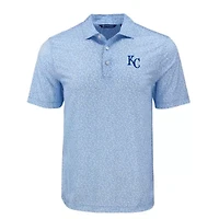 MLB Light Kansas City Royals Big & Tall Pike Eco Flora Print Recycled Polo