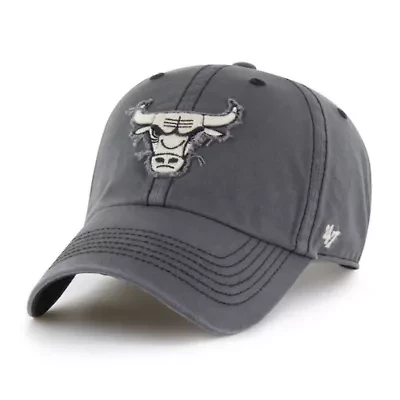 NBA Chicago Bulls Scupper Rough Edge Applique Clean Up Adjustable Hat