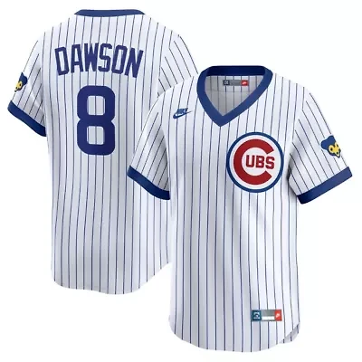 MLB Nike Andre Dawson Chicago Cubs Throwback Cooperstown Collection Limited Jersey