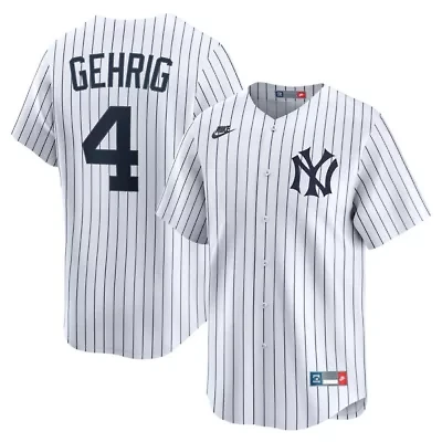 MLB Nike Lou Gehrig New York Yankees Throwback Cooperstown Collection Limited Jersey