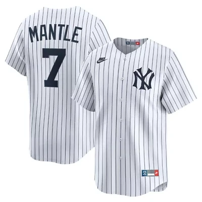 MLB Nike Mickey Mantle New York Yankees Throwback Cooperstown Collection Limited Jersey