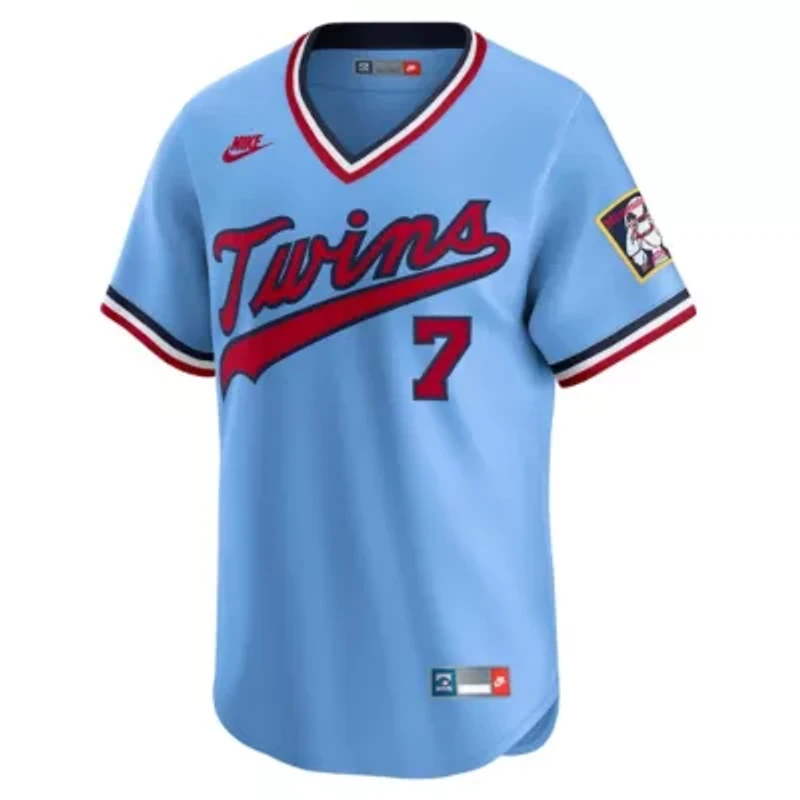 MLB Nike Joe Mauer Light Minnesota Twins Throwback Cooperstown Collection Limited Jersey