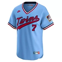 MLB Nike Joe Mauer Light Minnesota Twins Throwback Cooperstown Collection Limited Jersey