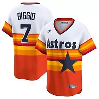MLB Nike Craig Biggio Houston Astros Throwback Cooperstown Collection Limited Player Jersey