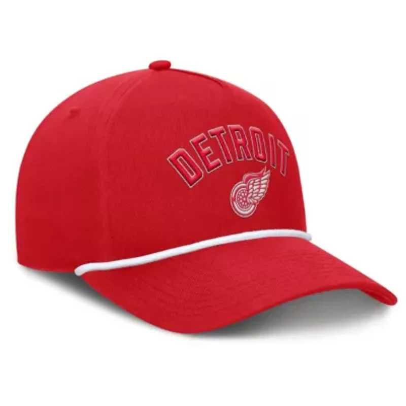 NHL Fanatics Detroit Wings Decades Collection A-Frame Rope Adjustable Hat