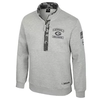 NCAA Georgia Bulldogs OORAH OHT Military Appreciation Fleece Quarter-Zip Jacket
