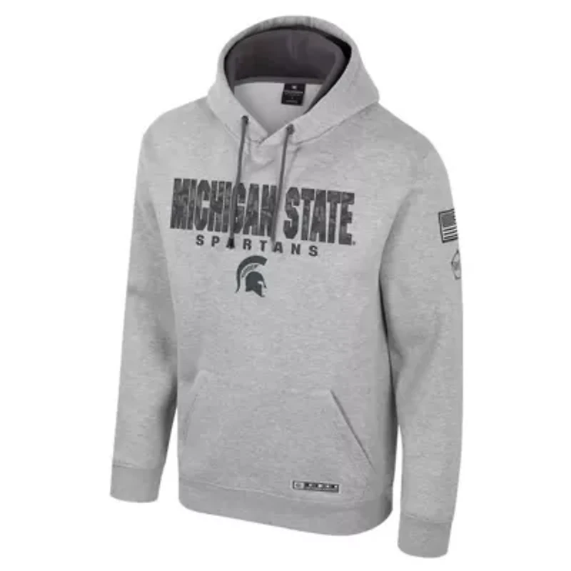 NCAA Michigan State Spartans Oorah OHT Military Appreciation Pullover Hoodie