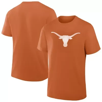 NCAA Fanatics Burnt Texas Longhorns Big & Tall Distressed Vintage Logo T-Shirt