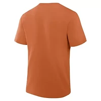 NCAA Fanatics Burnt Texas Longhorns Big & Tall Distressed Vintage Logo T-Shirt