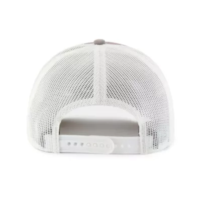MLB Gray/White Atlanta Braves Tide Sweep Rope Trucker Adjustable Hat