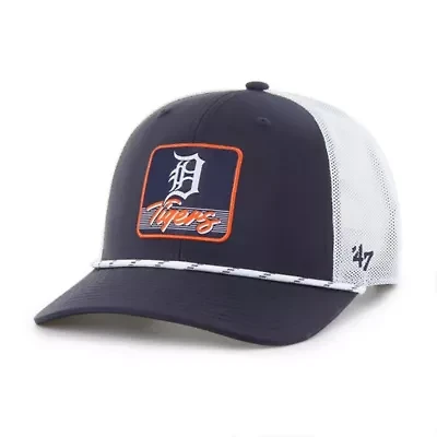 MLB Navy/White Detroit Tigers Scratch Adjustable Trucker Hat