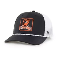 MLB Black/White Baltimore Orioles Scratch Adjustable Trucker Hat
