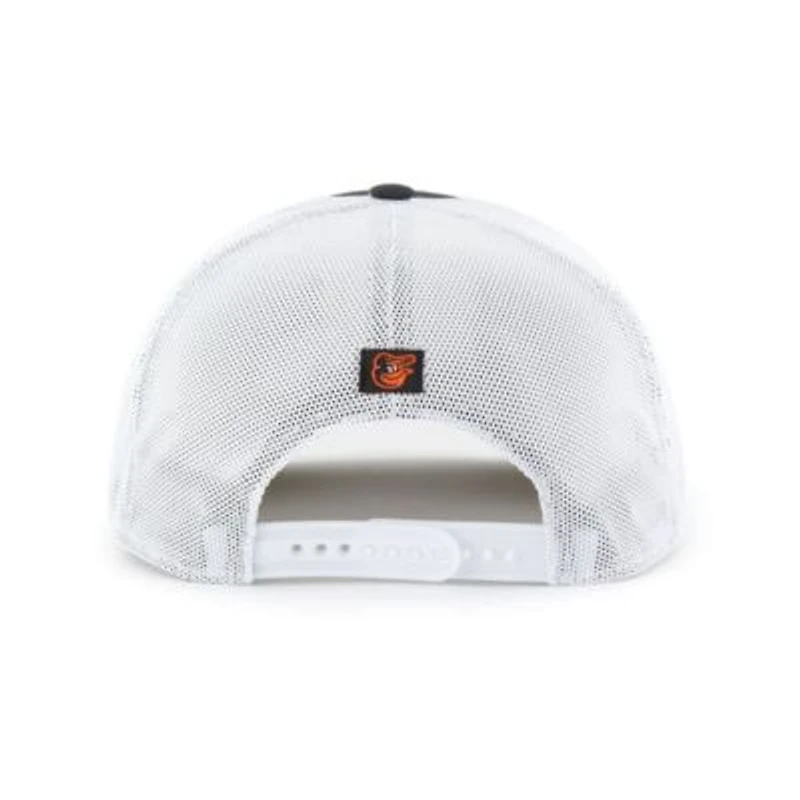 MLB Black/White Baltimore Orioles Scratch Adjustable Trucker Hat