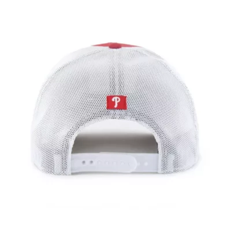 MLB Red/White Philadelphia Phillies Scratch Adjustable Trucker Hat