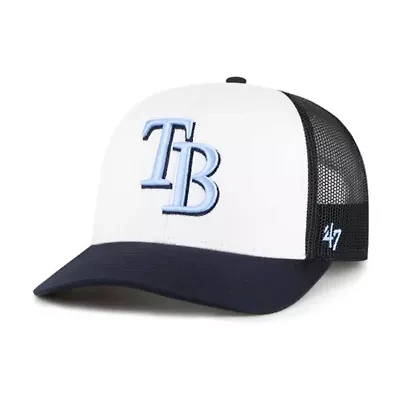 MLB White/Navy Tampa Bay Rays Freshman Trucker Adjustable Hat