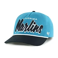 MLB Miami Marlins Dropshadow Rope Hitch Adjustable Hat