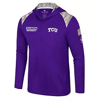 NCAA TCU Horned Frogs OHT Military Appreciation Quarter-Zip Hoodie Jacket