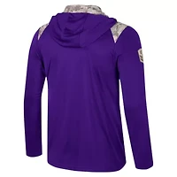 NCAA TCU Horned Frogs OHT Military Appreciation Quarter-Zip Hoodie Jacket