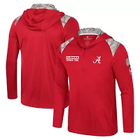Alabama Crimson Tide NCAA OHT Military Appreciation Quarter-Zip Hoodie Jacket
