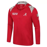 Alabama Crimson Tide NCAA OHT Military Appreciation Quarter-Zip Hoodie Jacket
