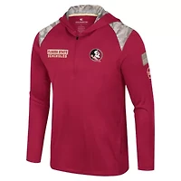 NCAA Florida State Seminoles OHT Military Appreciation Quarter-Zip Hoodie Jacket