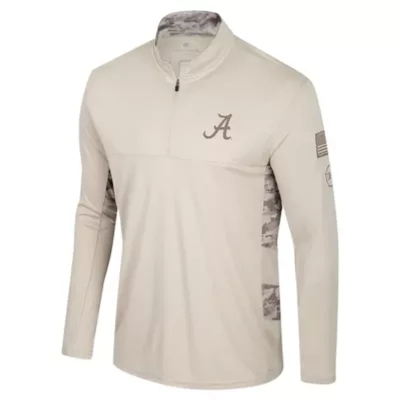Alabama Crimson Tide NCAA OHT Military Appreciation Quarter-Zip Jacket